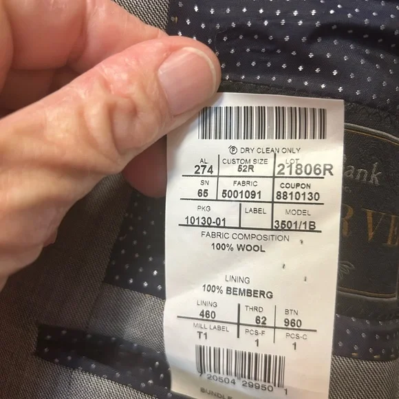 Jos. A. Bank Reserve Gray Suit